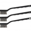 Hyde Tools Stainless Bristle Mini Brushes, 3 Pack