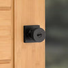 Kwikset Pismo Knob (Square) - Keyed - featuring SmartKey, Matte Black