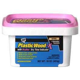 Plastic Wood-X Stainable Wood Filler with DryDex Dry Time Indicator, 16-oz.