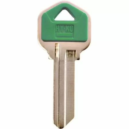 Hy-Ko KW1PG Key Blank with Green Plastic Head