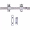 Tell Manufacturing Door Surface Strap Bolt, Satin Chrome Finish 8