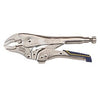 Locking Pliers With Cutter, Curved Jaw, 10-In.