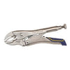 Locking Pliers With Cutter, Curved Jaw, 7-In.