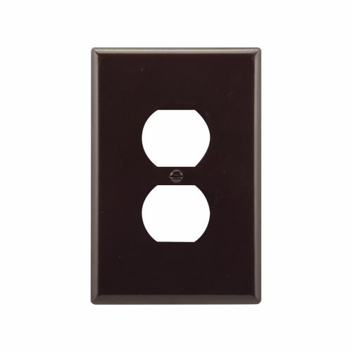 Eaton Cooper Wiring Duplex Receptacle Wallplate, Brown