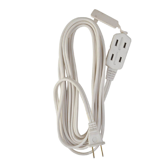 Woods 3-Outlet Extension Cords 6 ft. White
