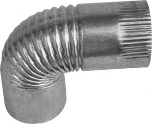Gray Metal 6-28-302C Galvanized Corrugated Stove Pipe Elbow, 6