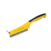 Hyde Tools Stainless Steel Stripping Brush with Scraper 1/2 x 5-1/4