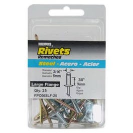 25-Pack Steel Medium-Large Snowmobile Rivets