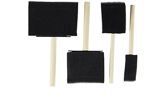 GAM Foam Paint Brush Sets Wood Handle Sets