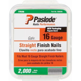 Nail, Galvanized Finish, 16-Gauge, Straight, 1.5-In., 2,000-Ct.