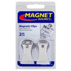 Magnetic Clips, Holds 3-Lbs., 2-Pk.