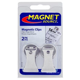 Magnetic Clips, Holds 3-Lbs., 2-Pk.