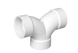 Charlotte Pipe & Foundry PVC 00327 1000HA 3 in. DWV Double 90-Degree PVC Elbow Fitting