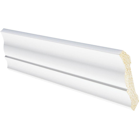 Inteplast Building Products 1/2 In. W. x 3-3/16 In. H. x 8 Ft. L. Crystal White Polystyrene Crown Molding