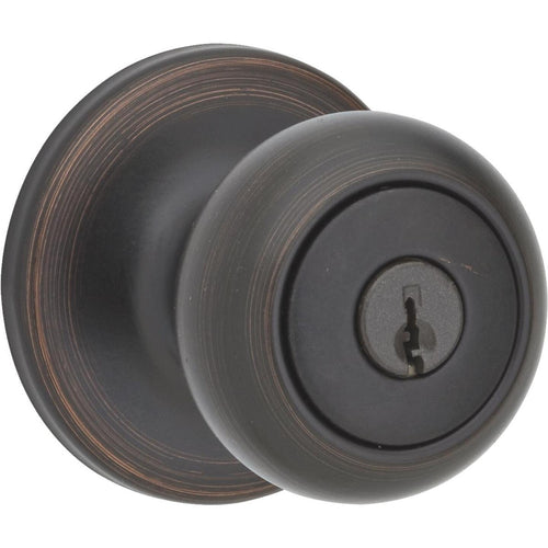 Kwikset Cove Venetian Bronze Entry Door Knob