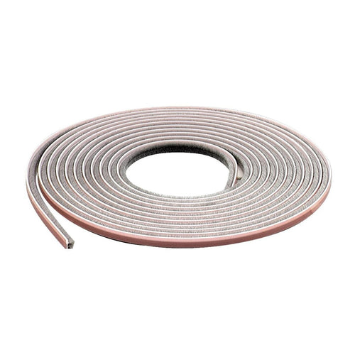 M-D 1/4 W x 7/32 H x 17' L Bag Gray Weatherstrip Pile