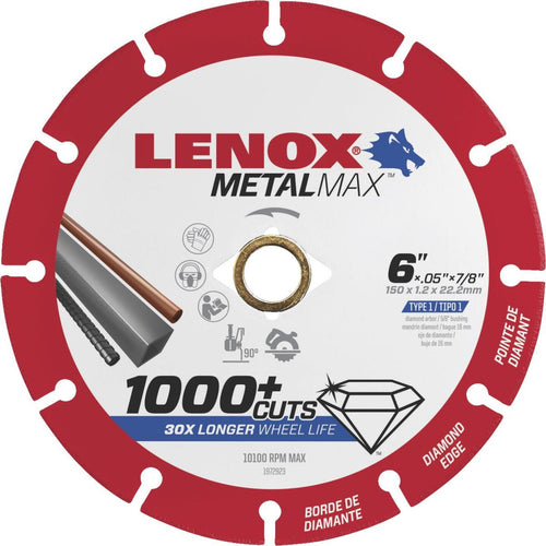 Lenox MetalMax 6 In. Segmented Rim Dry Cut Diamond Blade