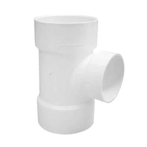 Charlotte Pipe 3 In. Sch 30 x 2 In. Sch 40 Reducing Sanitary PVC Tee