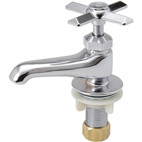 B & K Polished Chrome 2.2 GPM Self-Closing Basin Faucet