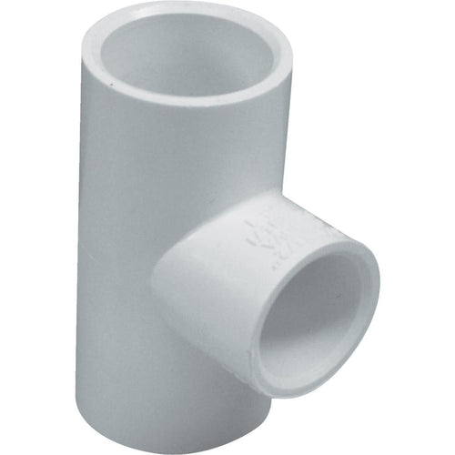 Charlotte Pipe 2 In. A x 2 In. B x 3/4 In. C Schedule 40 Pressure Reducing PVC Tee