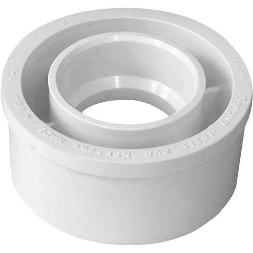 Charlotte Pipe 6 In. SPG x 4 In. Hub Schedule 40 DWV Reducing PVC Bushing