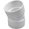 Charlotte Pipe 6 In. 22-1/2D DWV PVC Elbow