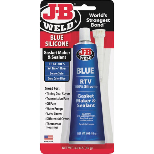 J-B Weld 3 Oz. Blue RTV Silicone Gasket & Sealant