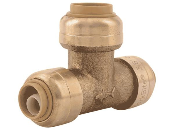 Sharkbite Brass Push Reducing Tee 3/4 in. x 1/2 in. x 3/4 in.