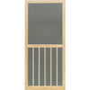 Snavely Screen Door Wood 5-Bar Stainable 36 in W x 80 in H x 1-1/8 in T Black