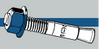 Midwest Fastener TorqueMaster Blue Wedge Anchors 3/8