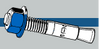 Midwest Fastener TorqueMaster Blue Wedge Anchors 1/2