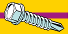 Midwest Fastener Hex Washer Self-Drilling Screws #10 x 1