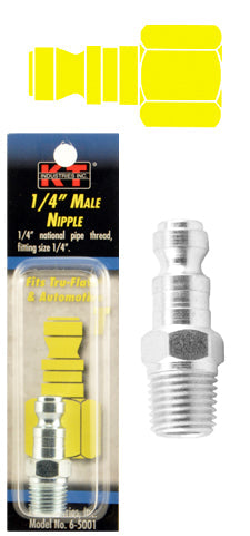 K-T Industries Tru-Flate® 1/4'' Male Npt 1/4'' Nipple