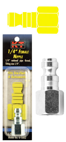 K-T Industries Tru-Flate® 1/4'' Female Npt 1/4'' Nipple