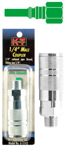 K-T Industries Lincoln® 1/4'' Male Npt 1/4'' Coupler