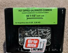 Grip-Rite 4D 1-1/2 in. Common Hot-Dipped Galvanized Steel Nail Round 5 lb.