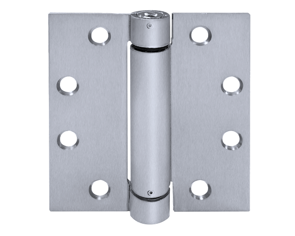 Tell Manufacturing Adjustable Tension Spring Hinge With Square Corners, Stainless Steel, 4.5