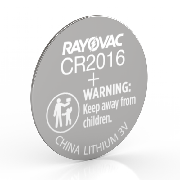 Rayovac CR2016 Lithium Coin Cell 3 Volt